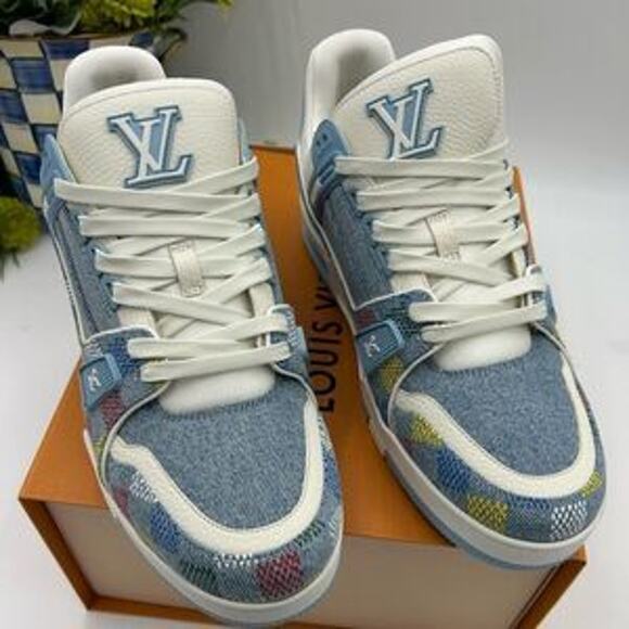 Men’s Louis Vuitton X Murakami trainer sneakers size 10 fits 11 US made Italy - Picture 10 of 13